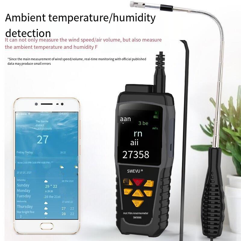 Speed Is Thermal Anemometer, Hand Held Split Digital; ECVV USA – ECVV.us