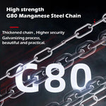 5t 6m (Double Chain) Chain Block Manual Chain Hoist Manganese Steel Chain Carburized Reinforced Gear Material