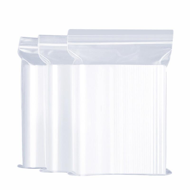 Food Self Sealing Bag Thickened Waterproof PE Transparent Mobile Phone Mask Storage Bag Fresh-keeping Sealed Bag 20 * 28 CM 20 Silk 100 Pieces