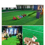 Artificial Lawn Artificial Plastic False Lawn 2 × 10m Kindergarten Roof Balcony False Turf Municipal Greening Park Decoration Artificial False Lawn 2cm Grid