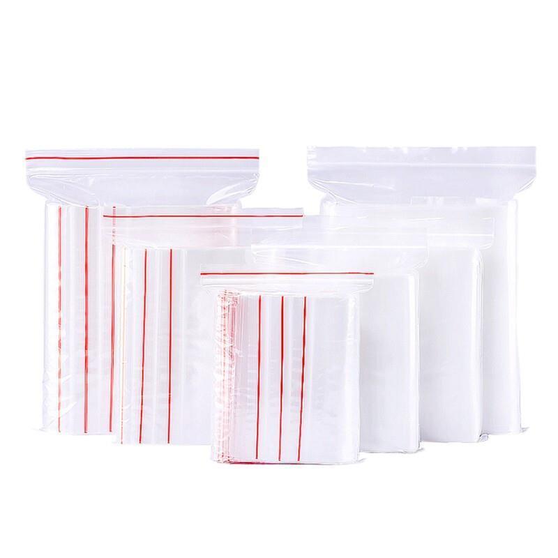 200 Pieces Self Sealing PE Transparent Bag Plastic Packaging Bag Thickened