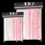 6cm * 8cm 1000 Pieces Disposable PE 8 Thread Self Sealing Bag Thickened Transparent Sealed Bag Zipper Bag Sample Storage Bag