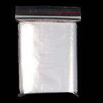 26cm * 37cm 100 Pieces Disposable PE 8 Thread Self Sealing Bag Thickened Transparent Sealed Bag Zipper Bag Sample Storage Bag