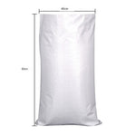 40*60cm 5 Pieces White Moisture-proof And Waterproof Woven Bag Moving Bag Snakeskin Bag Express Parcel Bag Packing Loading Bag Cleaning Garbage Bag