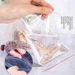 Self Sealing Bag Small Plastic Transparent Food Thickened Sub PE Large 12 Silk White Edge 65 * 37cm 5000 Pieces