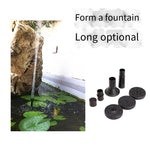 Solar Fountain Water Pump Solar Water Pump Rockery Fountain Filtration Circulating Fish Tank Submersible Pump (Total Length Of 4m Line)