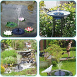 Solar Fountain Micro Floating Fountain Solar Water Pump Fish Pond Oxygen Pump Multi Nozzle Garden Landscaping Solar Water Pump