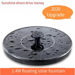 Solar Fountain With Battery Outdoor Courtyard Rockery Water Tank Fish Pond Oxygenation Micro Water Pump 2.4w Hexagonal Solar Floating Fountain