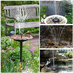 Solar Fountain Floating Fountain Lotus Leaf Solar Floating Water Spray Fountain Mini Outdoor Pond Fish Pond Aeration Solar Water Pump