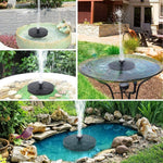 Solar Fountain Floating Fountain Lotus Leaf Solar Floating Water Spray Fountain Mini Outdoor Pond Fish Pond Aeration Solar Water Pump