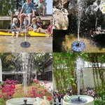 Solar Fountain Outdoor Circulation Domestic Landscape Rockery Garden DC Fountain Fish Pond Oxygenation Micro Floating Pump Solar Water Pump 1w