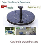 Solar Landscape Fountain Miniature Dc Brushless Water Pump Rockery Household Pool Garden Water Spray Fishpond Oxygen Direct Drive