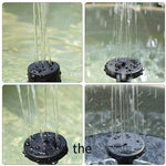 Solar Fountain Floating Micro Battery Fountain Outdoor Garden Courtyard Rockery Landscaping Solar Water Pump Fish Pond Fountain 1 W