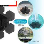 Solar Fountain Flower Fountain Sprinkler Outdoor Landscape Micro Fishpond Oxygenation Pump Solar Water Pump Fishpond Fountain