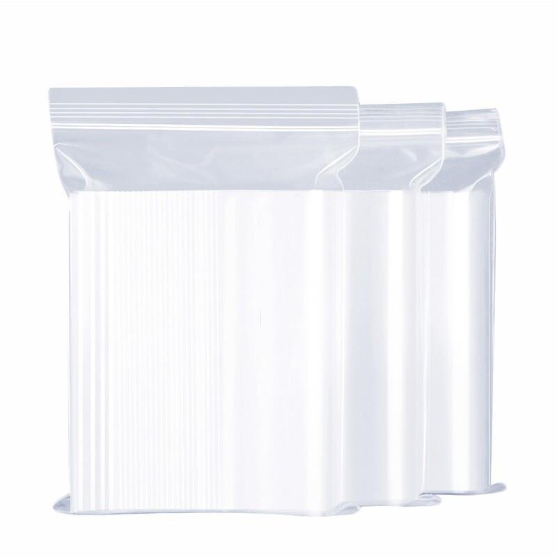 6#100 Pieces PE Transparent Self Sealing Bag Plastic Sealed Plastic Bags Sealed Plastic Bags Plastic Bags Sub Packed Plastic Bags