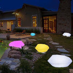 22 * 18 * 12cm LED Luminous Stone Lamp Outdoor Water Lawn Simulation Pebble Lamp Landscape Garden Lighting Decoration Garden Lamp