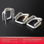 Steel Wire Packing Buckle 32mm Flexible Fiber Belt Heavy Packing Buckle Fiber Packing Buckle