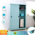 Steel Balcony Cabinet Waterproof Sunscreen Balcony Locker Outdoor Garden Storage Cabinet Tools And Sundries Storage Cabinet Bright Yellow Open 950 * 800 * 500