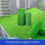 Simulation LawnTurf Construction Site Enclosure Building Municipal Turf Green Engineering External Wall Outdoor Lawn