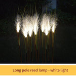 LED Optical Fiber Reed Lamp Simulation Reed Lamp Lawn Landscape Lamp Outdoor Courtyard Lighting Project Light-emitting Plant Power Payment - Warm Light