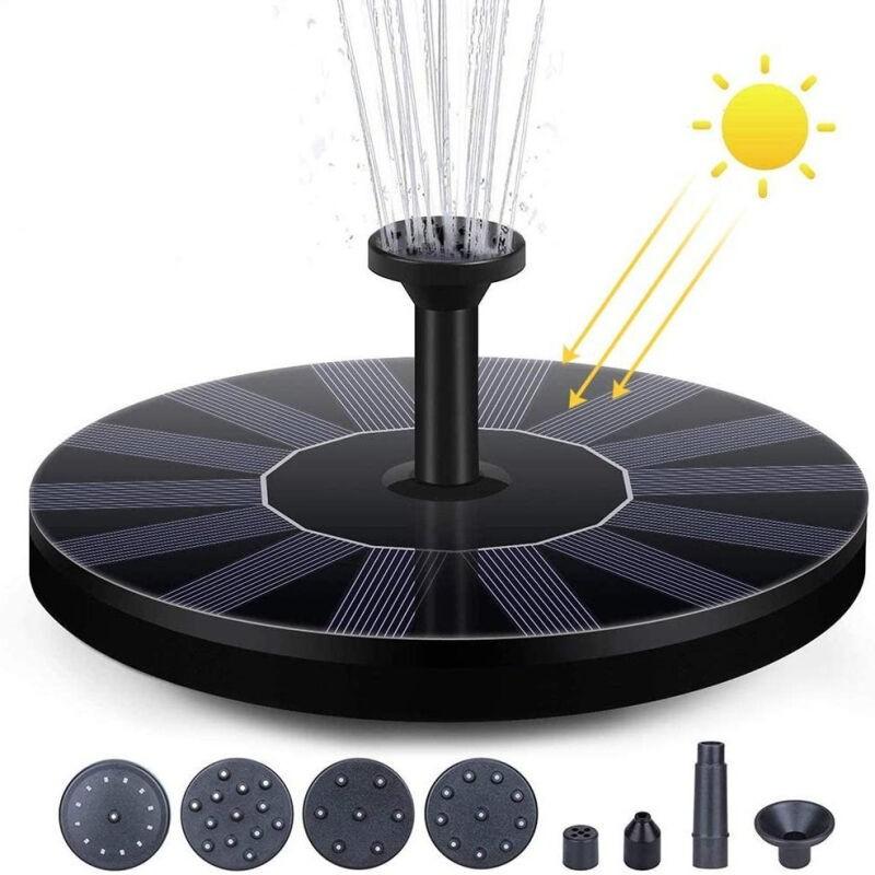 Solar Fountain Micro Floating Fountain Solar Water Pump Fish Pond Oxygen Pump Multi Nozzle Garden Landscaping Solar Water Pump