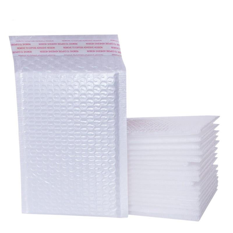 204 Pieces White Matte Film Bubble Bag Pearl Film Envelope Express Bag Waterproof Bag Envelope Bag 20 * 25 + 4cm