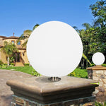 Solar Column Head Lamp Round Wall Gate Column Lamp Outdoor Waterproof Household Courtyard Villa Garden Decorative Street Lamp LED Atmosphere Light