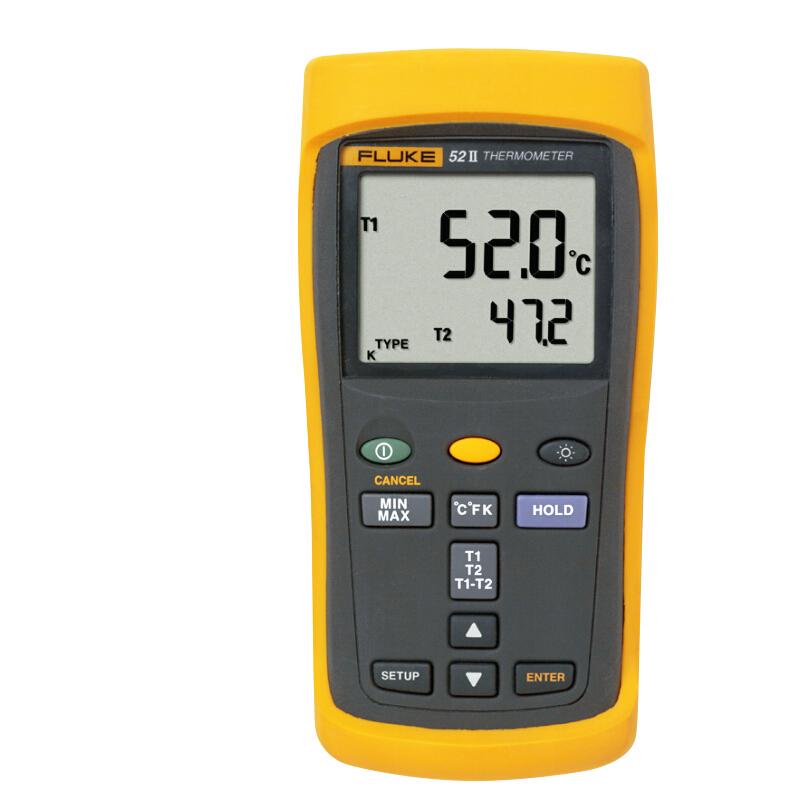 Hand Held Contact Thermometer Dual Channel Digital Thermometer High-quality Material Protective Dust Proof Sputter Proof