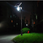 Solar Street Lamp 3m Pole Courtyard Lamp Outdoor Pole Project Street Lamp With Remote Control 3m 12w Silver