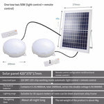 Household Solar Lamp Outdoor Courtyard Lamp Indoor Split Remote Control Ceiling Lamp Photovoltaic Power Generation Solar Wall Lamp 100w