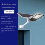 Solar Lamp Outdoor LED Household Outdoor Super Bright Street Lamp Human Body Induction Intelligent Light Induction Solar Garden Lamp 2 Sets