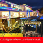 Colorful Solar Lamp String LED Color Lamp With Indoor And Outdoor Waterproof Courtyard Sub Balcony Atmosphere Lamp