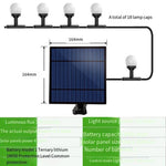 Colorful Solar Lamp String LED Color Lamp With Indoor And Outdoor Waterproof Courtyard Sub Balcony Atmosphere Lamp