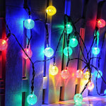 Colorful Solar Lamp String Flashing Lamp LED Color Lamp With Tree Hanging Indoor And Outdoor Courtyard Waterproof Balcony Atmosphere Lamp