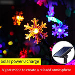 Solar Lamp String Colorful Lamp Flashing Lamp Outdoor Courtyard Atmosphere Decorative Lamp Waterproof LED Lamp Villa Garden For Christmas Party