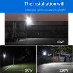 Solar Lamp Courtyard Lamp Street Lamp Household Outdoor LED Projection Lamp Super Bright Waterproof Induction Wall Lamp Street Intelligent Light