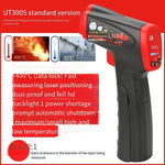 Infrared Thermometer Hand Held Industrial Infrared Temperature Measuring Gun High Precision Household Kitchen Oil Temperature Measuring Gun Electronic Thermometer Standard Version - 32 ℃ ~ 400 ℃