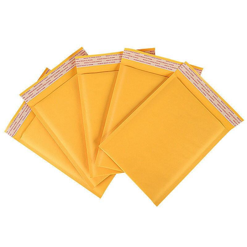 180 Only Kraft Paper Self Sealing Bag Composite Bubble Envelope Foam Shockproof Yellow Express Bag 29x32+4cm