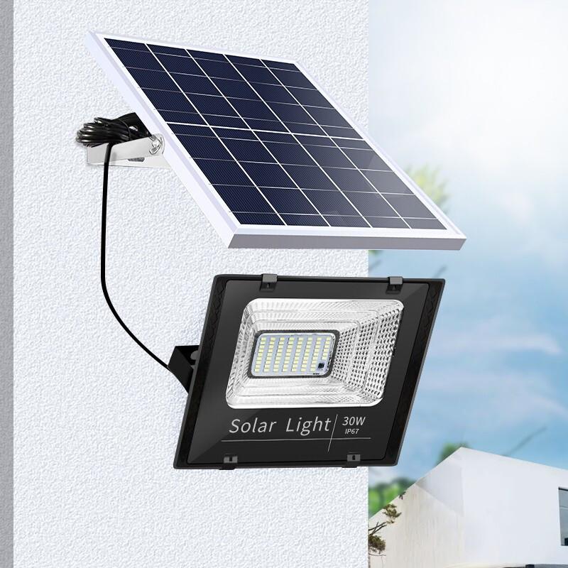 Lighting Solar Projection Lamp Outdoor Courtyard Lamp New Rural Lighting High-power Waterproof LED Solar Lamp Bright LED Street Lamp 30w