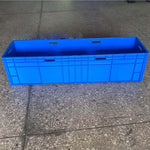 Blue 800 * 400 * 120mm Logistics Box Lamp Box Plastic Turnover Box Large Rectangular Fish Tank Industrial Plastic Basket