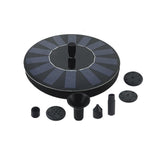 Solar Fountain Fish Pond Floating Fountain Water Pump Garden Landscaping Multiple Nozzles Oxygenation Fountain